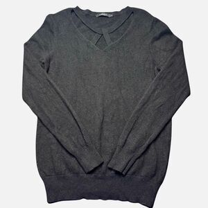 Lusso 100% Cashmere Sweater Womens Small Black